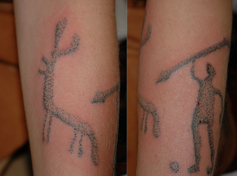 Jan Arnts tatovering - Jagtscene